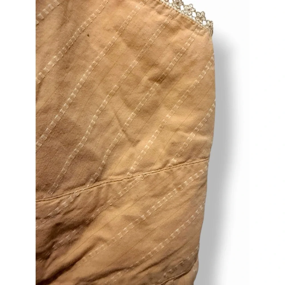 Venezia Cottagecore Tank Top Size 20 Peach Lace Trim Cotton Fairycore Boho Cami - Picture 9 of 15